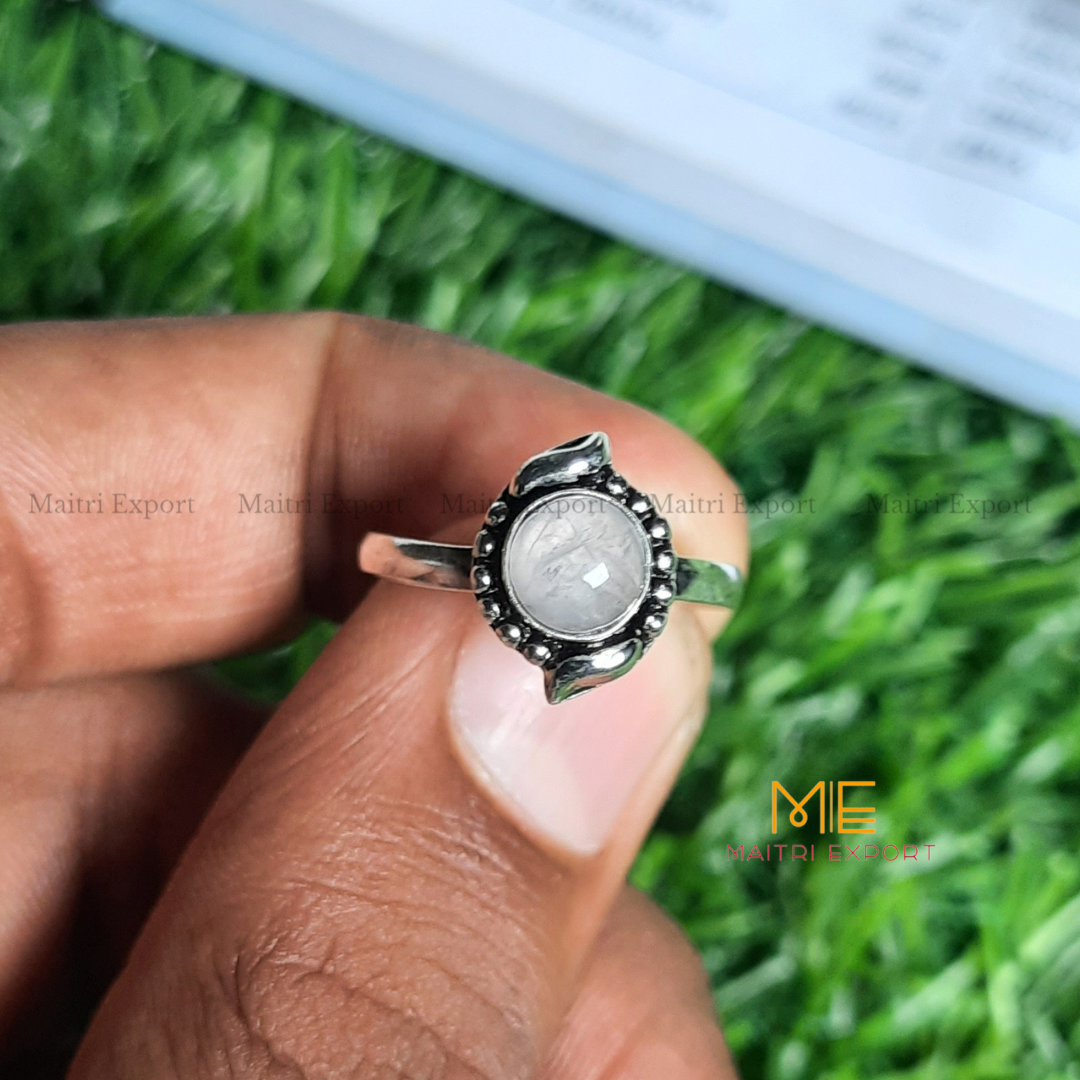 Natural Gemstone Crystal Adjustable Rings (1)-Maitri Export | Crystals Store