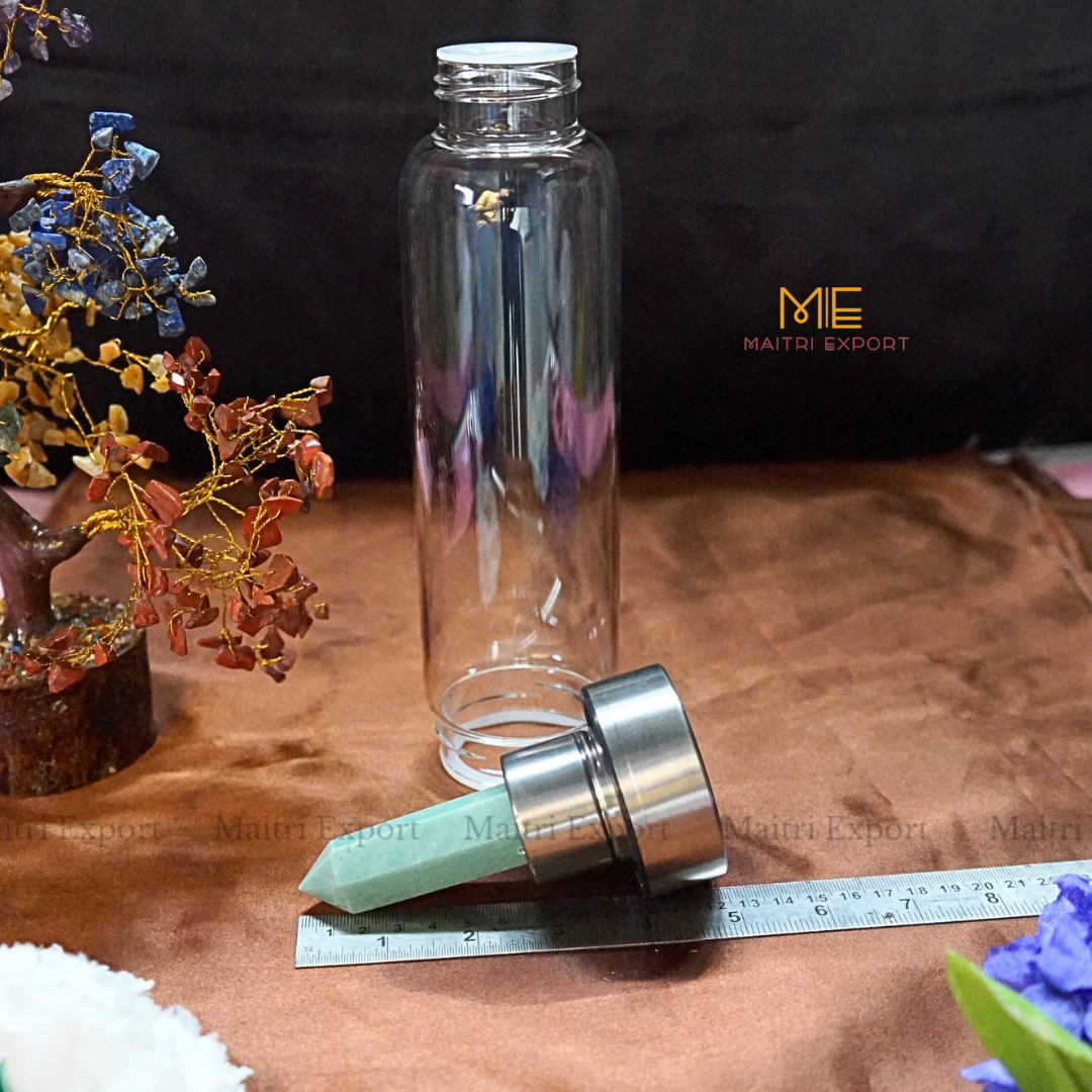 Natural Healing Stone Wand Crystal Infused Elixir Bottle-Maitri Export | Crystals Store