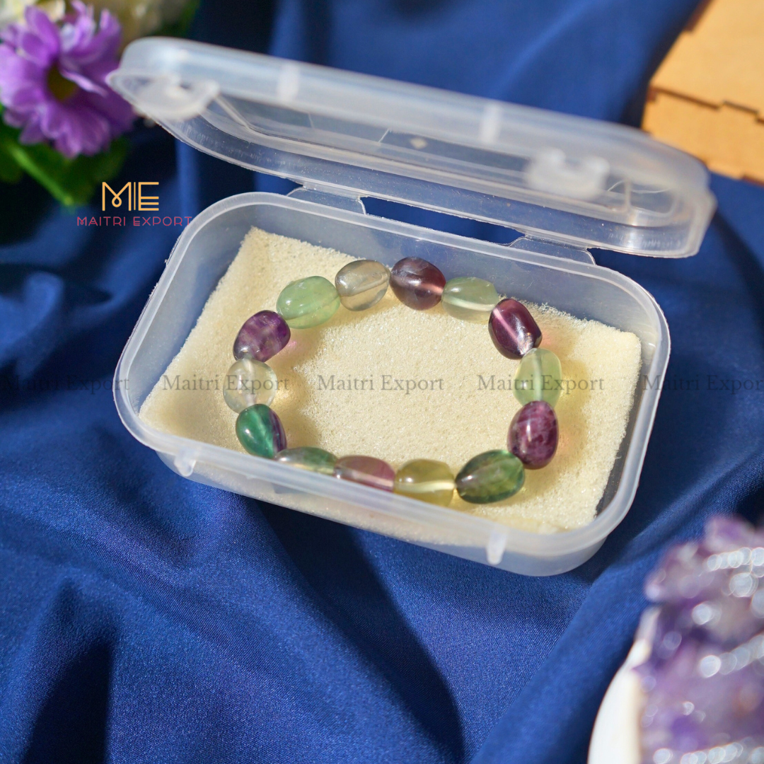 Small Tumble Crystal Beads Bracelet-Maitri Export | Crystals Store