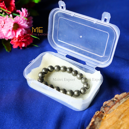 Pyrite Natural Crystal Healing Bracelet-Maitri Export | Crystals Store
