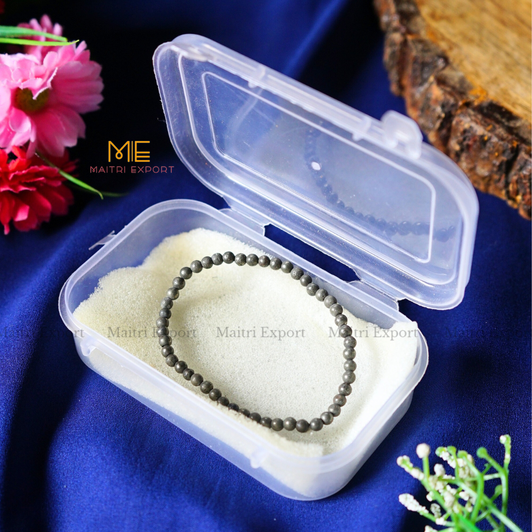Pyrite Natural Crystal Healing Bracelet-Maitri Export | Crystals Store