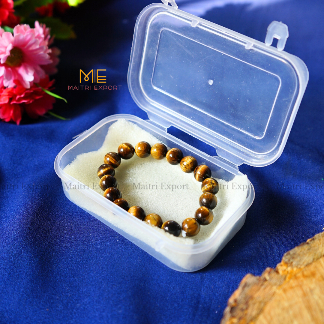Tiger Eye Natural Crystal Healing Bracelet-Maitri Export | Crystals Store