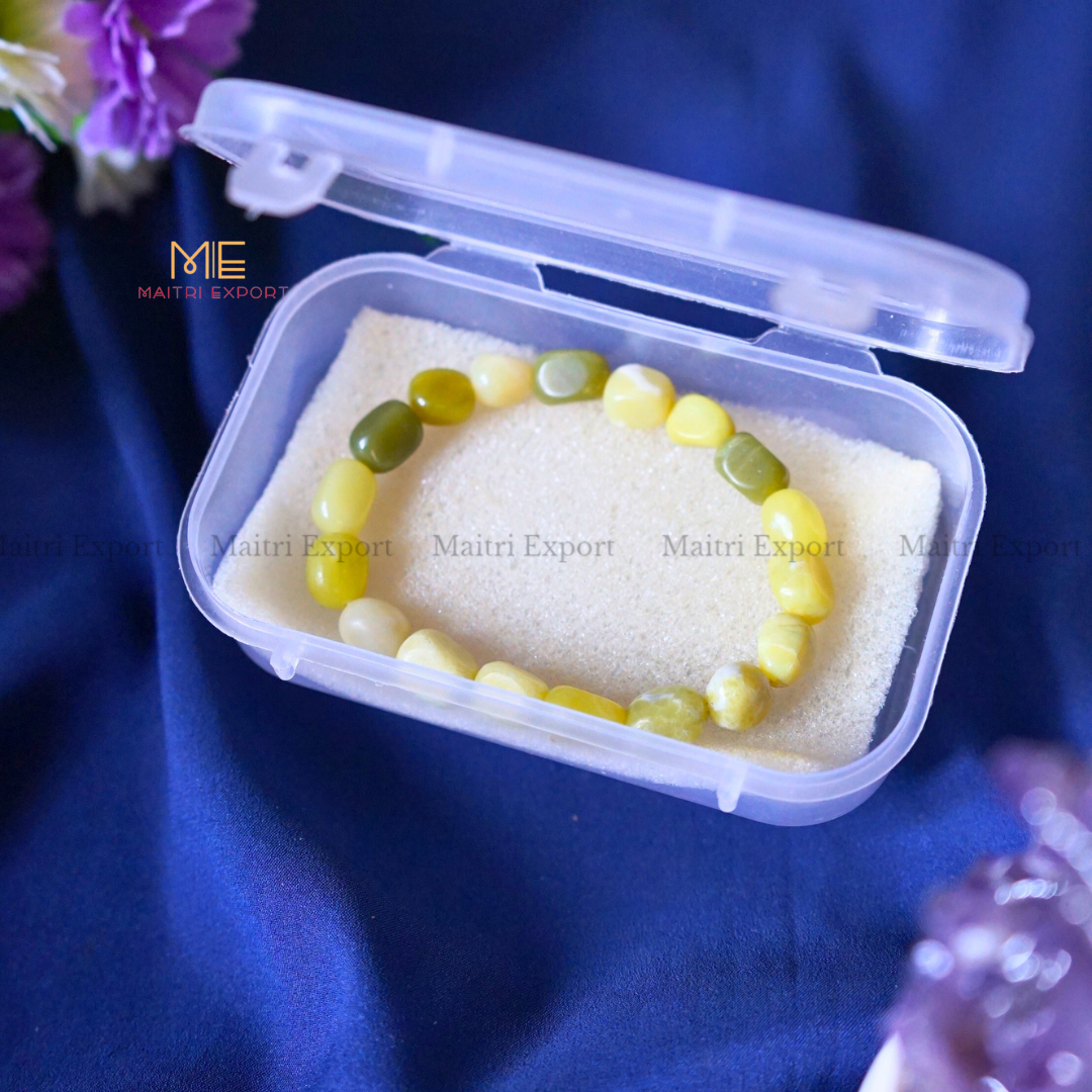 Small Tumble Crystal Beads Bracelet-Maitri Export | Crystals Store