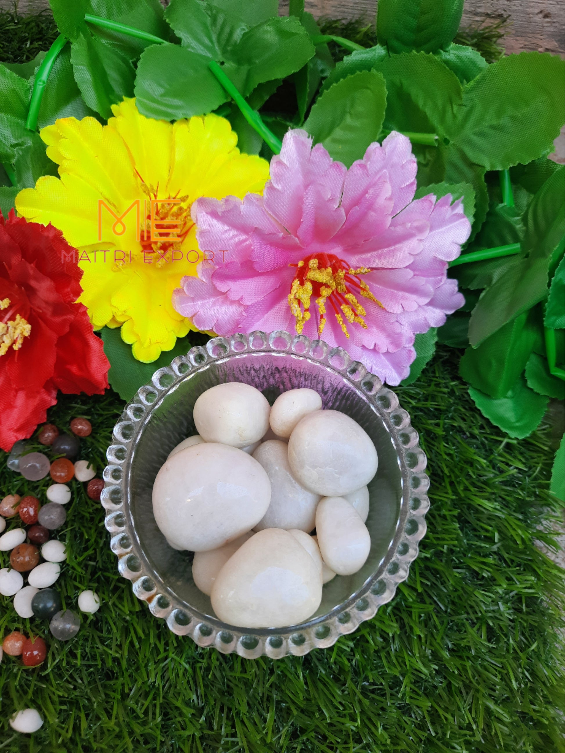 White Agate Natural Crystal Healing Stone Tumble / Pocket Stone-Maitri Export | Crystals Store