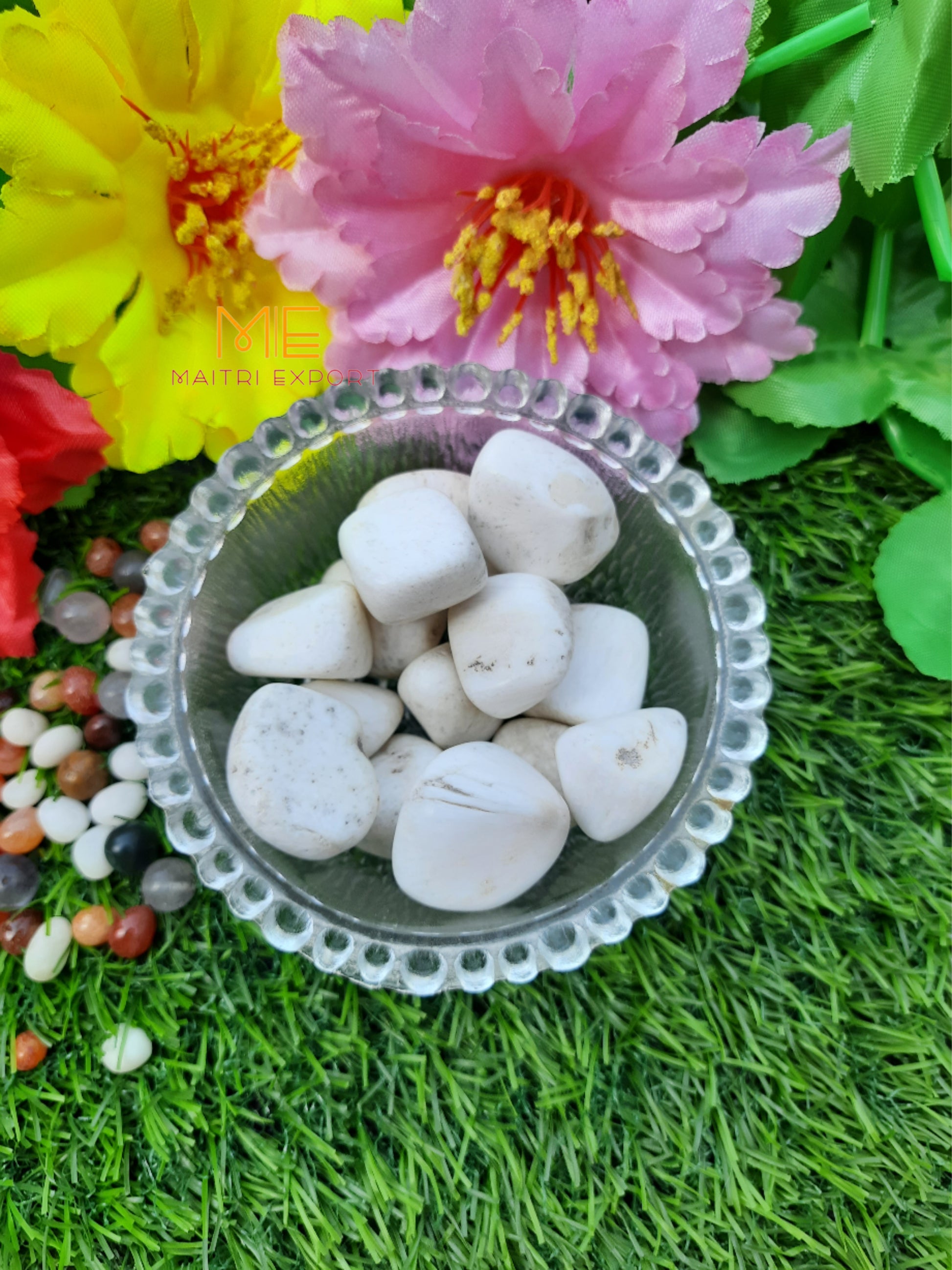 Scolecite Natural Crystal Healing Stone Tumble / Pocket Stone-Maitri Export | Crystals Store