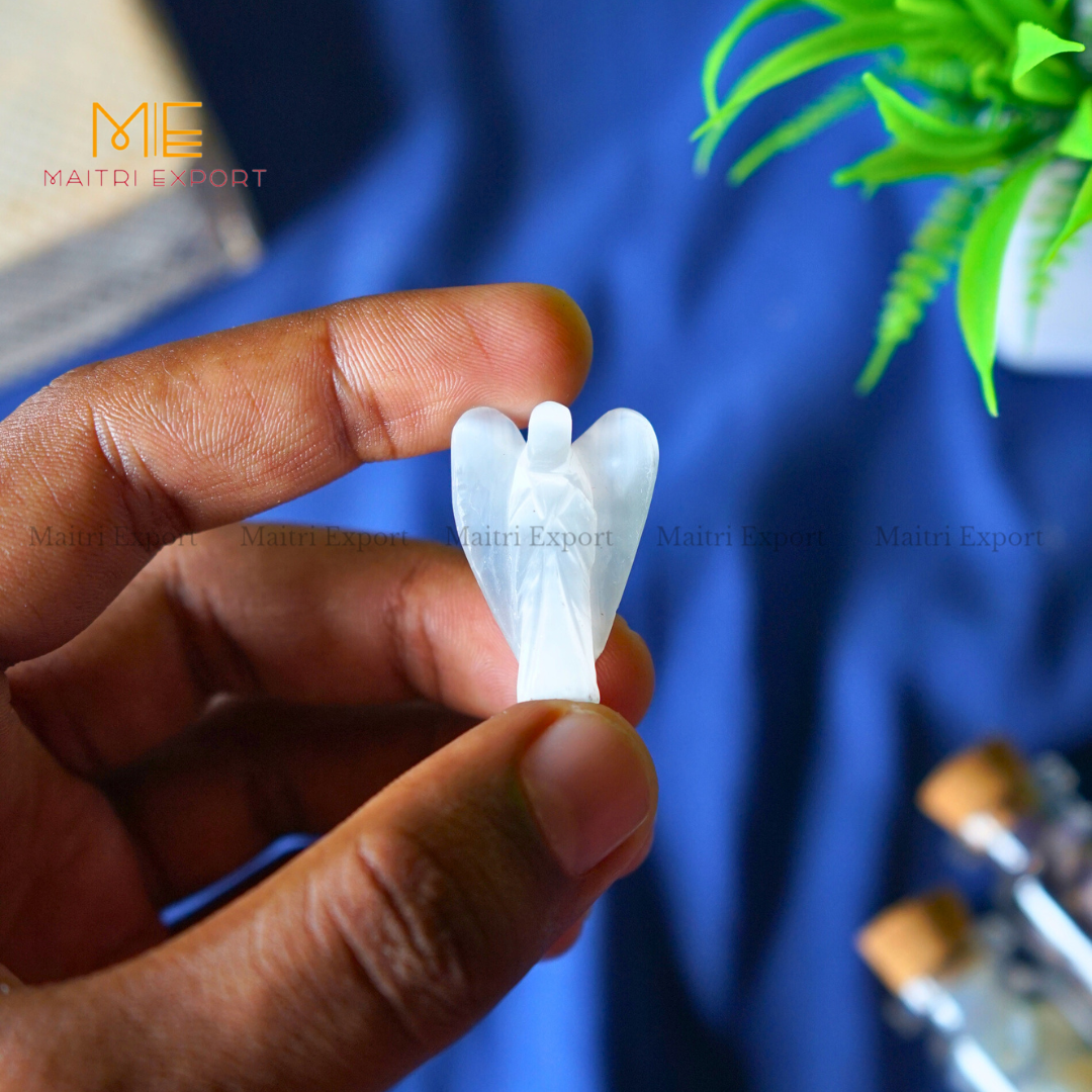 Natural Crystal Stone 1 Inch Angel-Maitri Export | Crystals Store