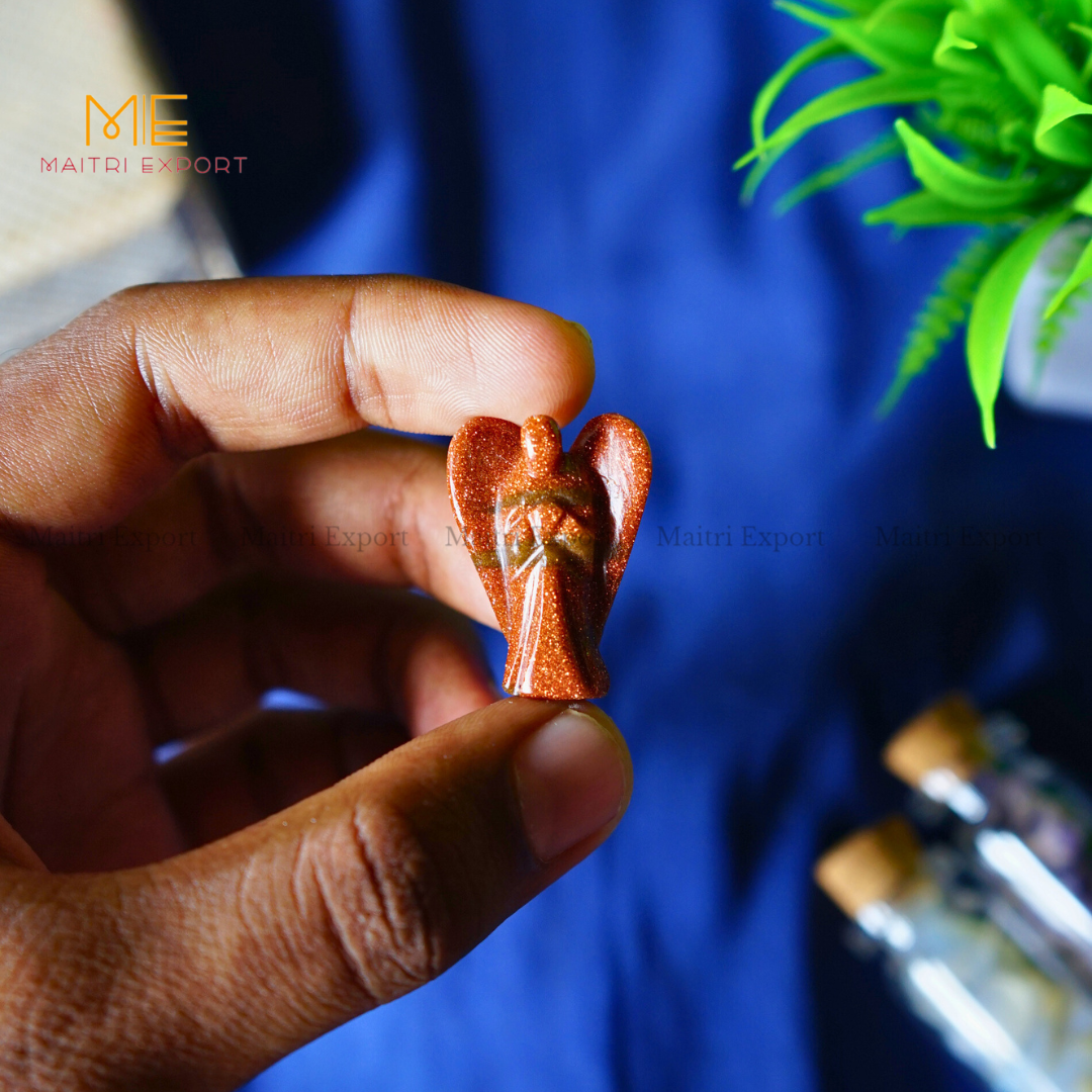Natural Crystal Stone 1 Inch Angel-Maitri Export | Crystals Store