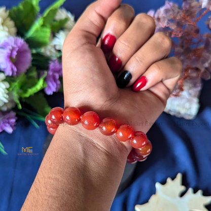 Natural Crystal Healing Stone 12mm Bracelet-Maitri Export | Crystals Store