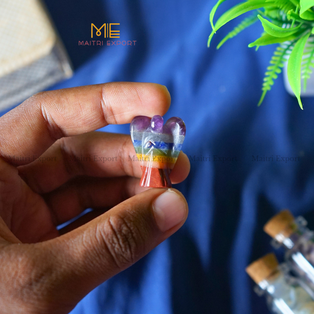 Natural Crystal Stone 1 Inch Angel-Maitri Export | Crystals Store