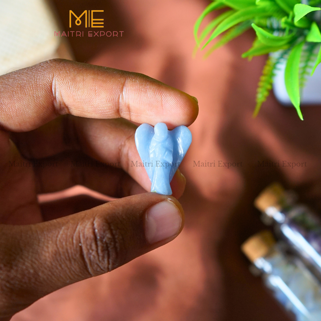 Natural Crystal Stone 1 Inch Angel-Maitri Export | Crystals Store