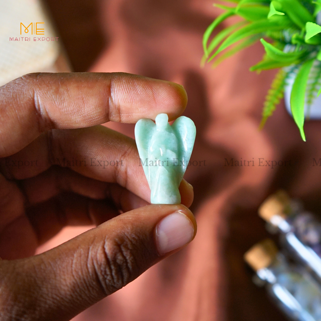 Natural Crystal Stone 1 Inch Angel-Maitri Export | Crystals Store