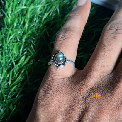 Natural Gemstone Crystal Adjustable Rings (1)-Maitri Export | Crystals Store