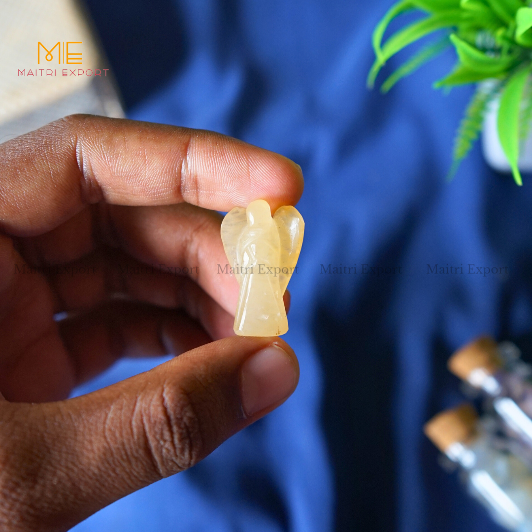 Natural Crystal Stone 1 Inch Angel-Maitri Export | Crystals Store