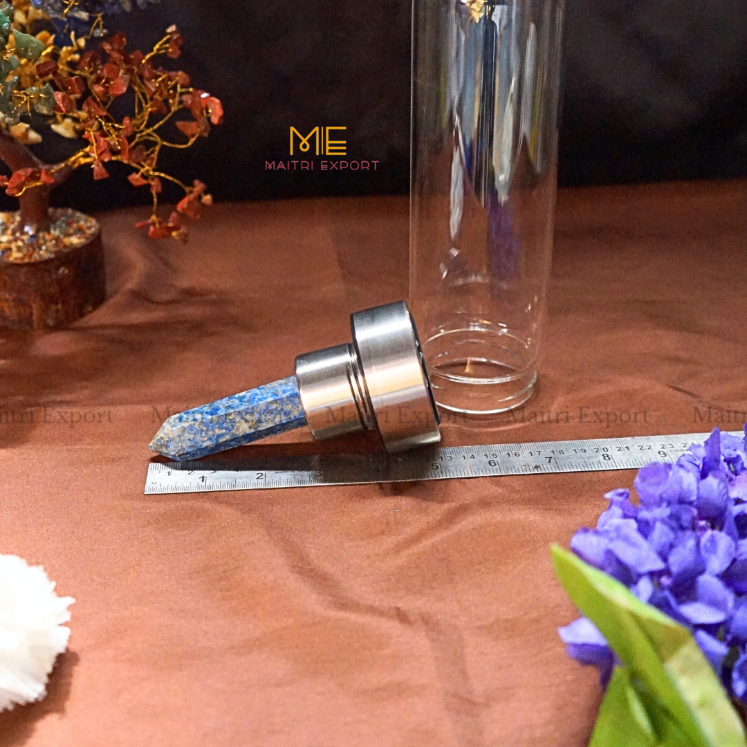 Natural Healing Stone Wand Crystal Infused Elixir Bottle-Maitri Export | Crystals Store