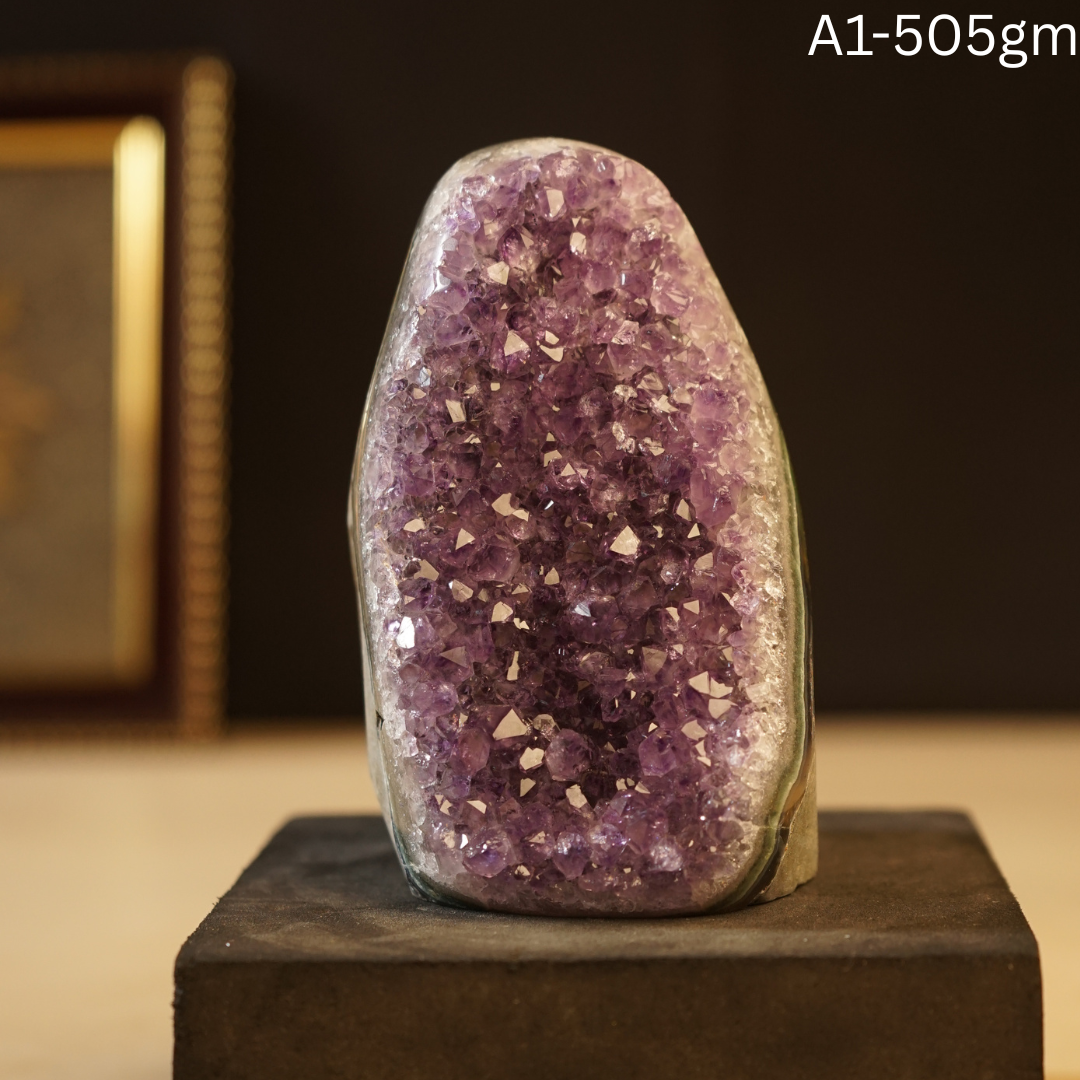 Amethyst Geode-1 - 505 gm-Maitri Export | Crystals Store