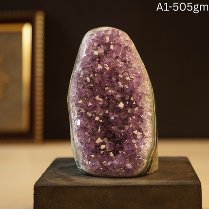 Amethyst Geode-1 - 505 gm-Maitri Export | Crystals Store