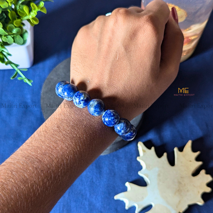 Natural Crystal Healing Stone 12mm Bracelet-Maitri Export | Crystals Store
