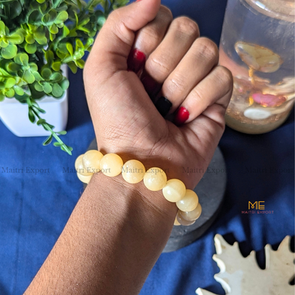 Natural Crystal Healing Stone 12mm Bracelet-Maitri Export | Crystals Store