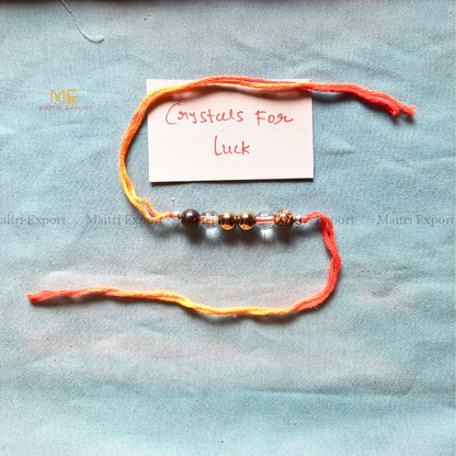 Natural crystal stone purposed rakhi-Maitri Export | Crystals Store