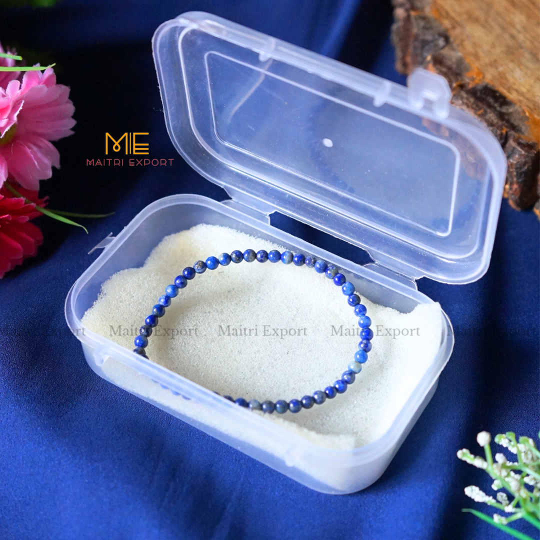 Lapis Lazuli Natural Crystal Healing Bracelet-Maitri Export | Crystals Store