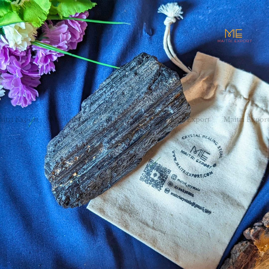 Black Tourmaline Rough / Raw stones-Maitri Export | Crystals Store