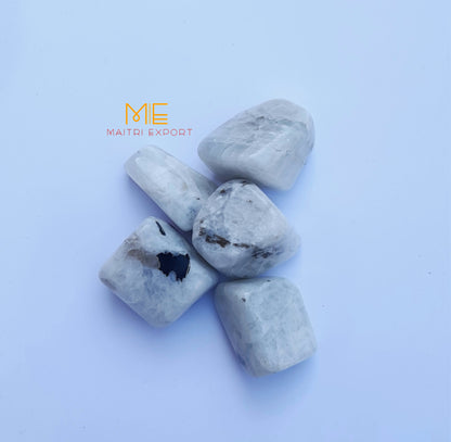 Rainbow Moonstone Natural Crystal Healing Stone Tumble / Pocket Stone-Maitri Export | Crystals Store