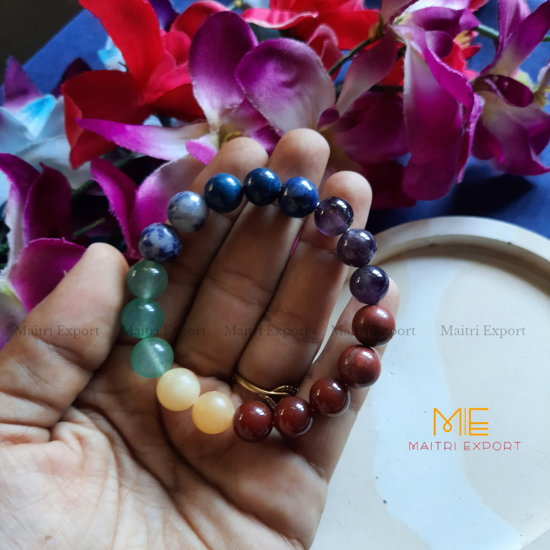 7 chakra bracelet-Maitri Export | Crystals Store