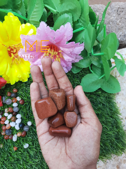 Red Goldstone Natural Crystal Healing Stone Tumble / Pocket Stone-Maitri Export | Crystals Store