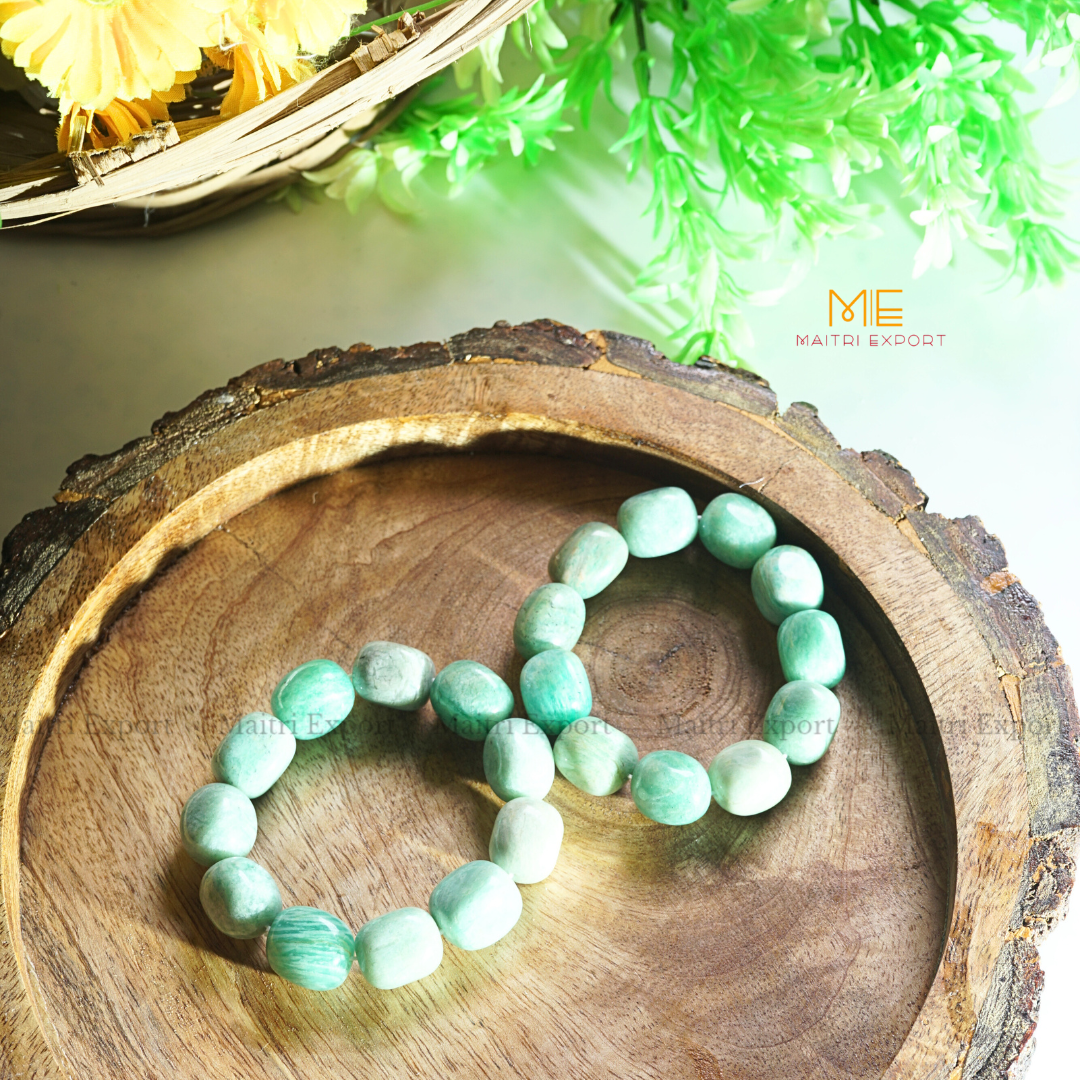 Tumbled crystal beads bracelets-Maitri Export | Crystals Store
