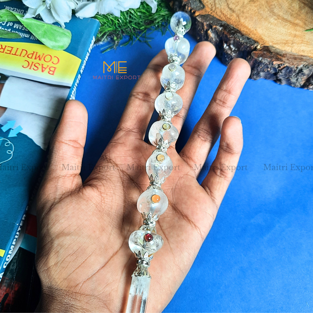 Natural stone tumble shaped stick wands-Maitri Export | Crystals Store