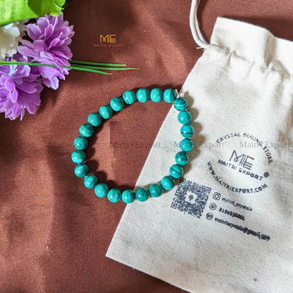 Malachite Natural Crystal Healing Bracelet-Maitri Export | Crystals Store