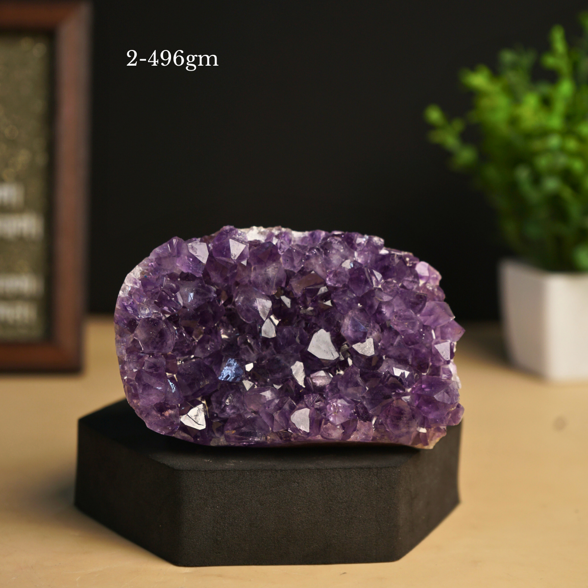Amethyst mini / small geode-2 - 496gm-Maitri Export | Crystals Store