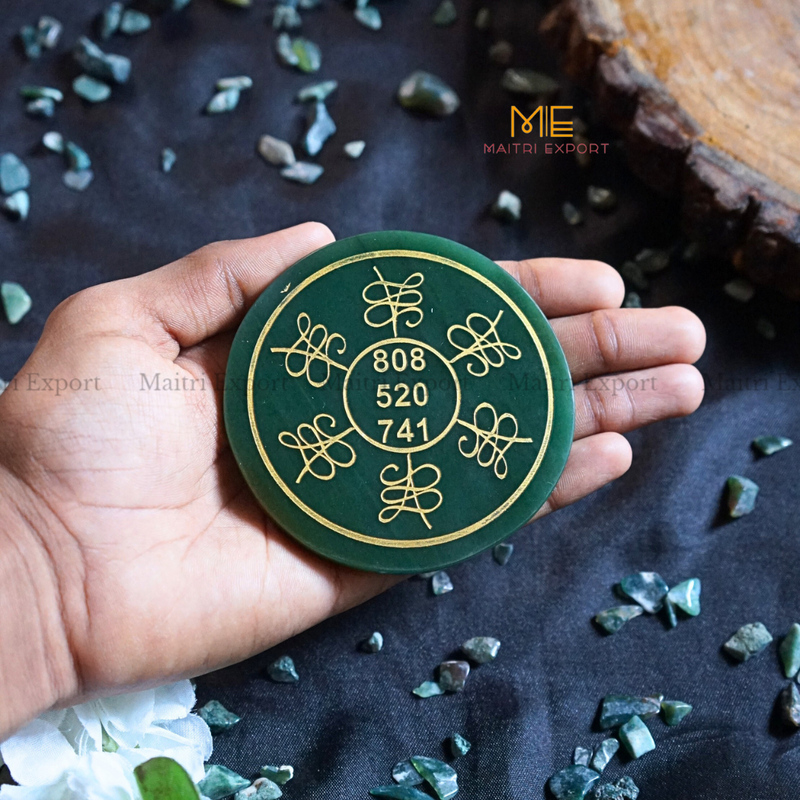 Green Jade Zibu Symbol Plate