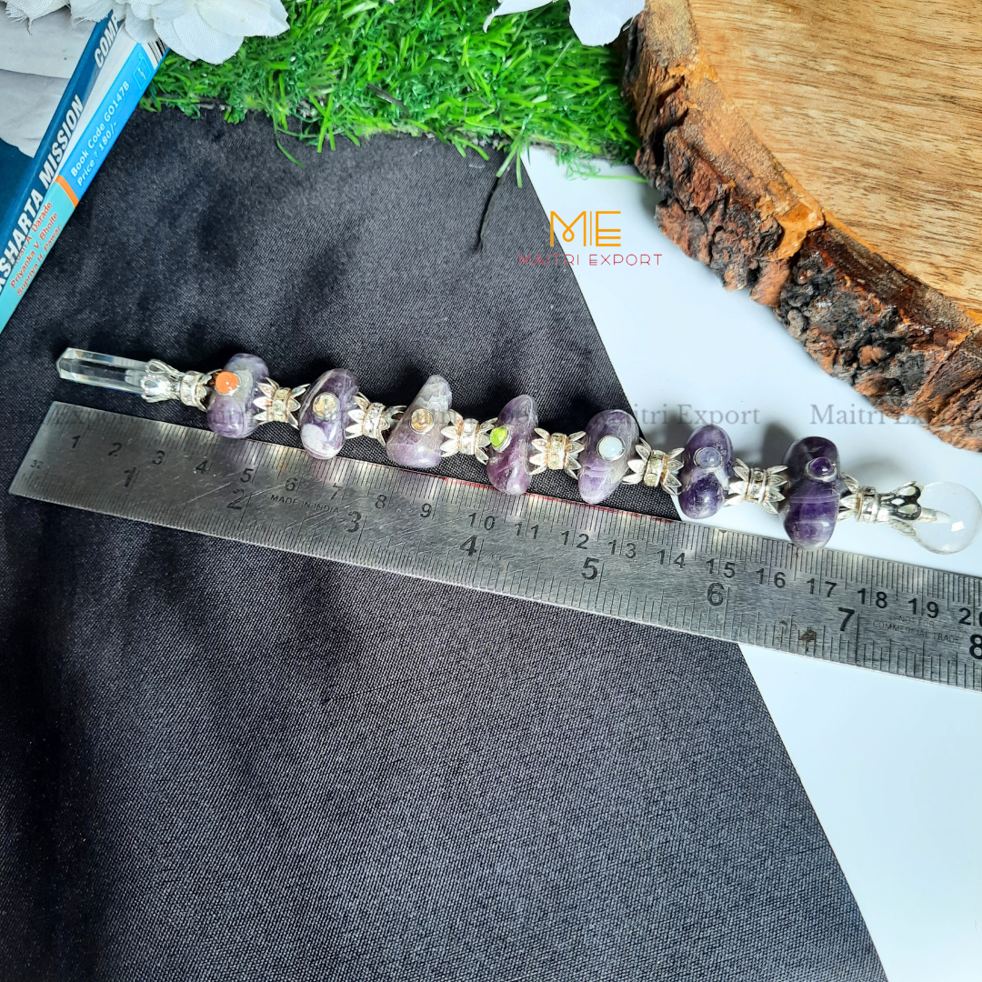 Natural stone tumble shaped stick wands-Maitri Export | Crystals Store