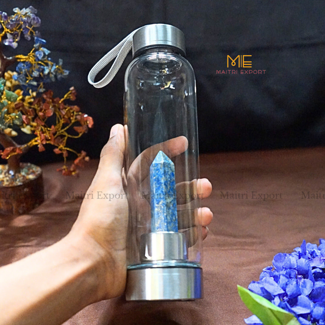 Natural Healing Stone Wand Crystal Infused Elixir Bottle-Lapis Lazuli-Maitri Export | Crystals Store