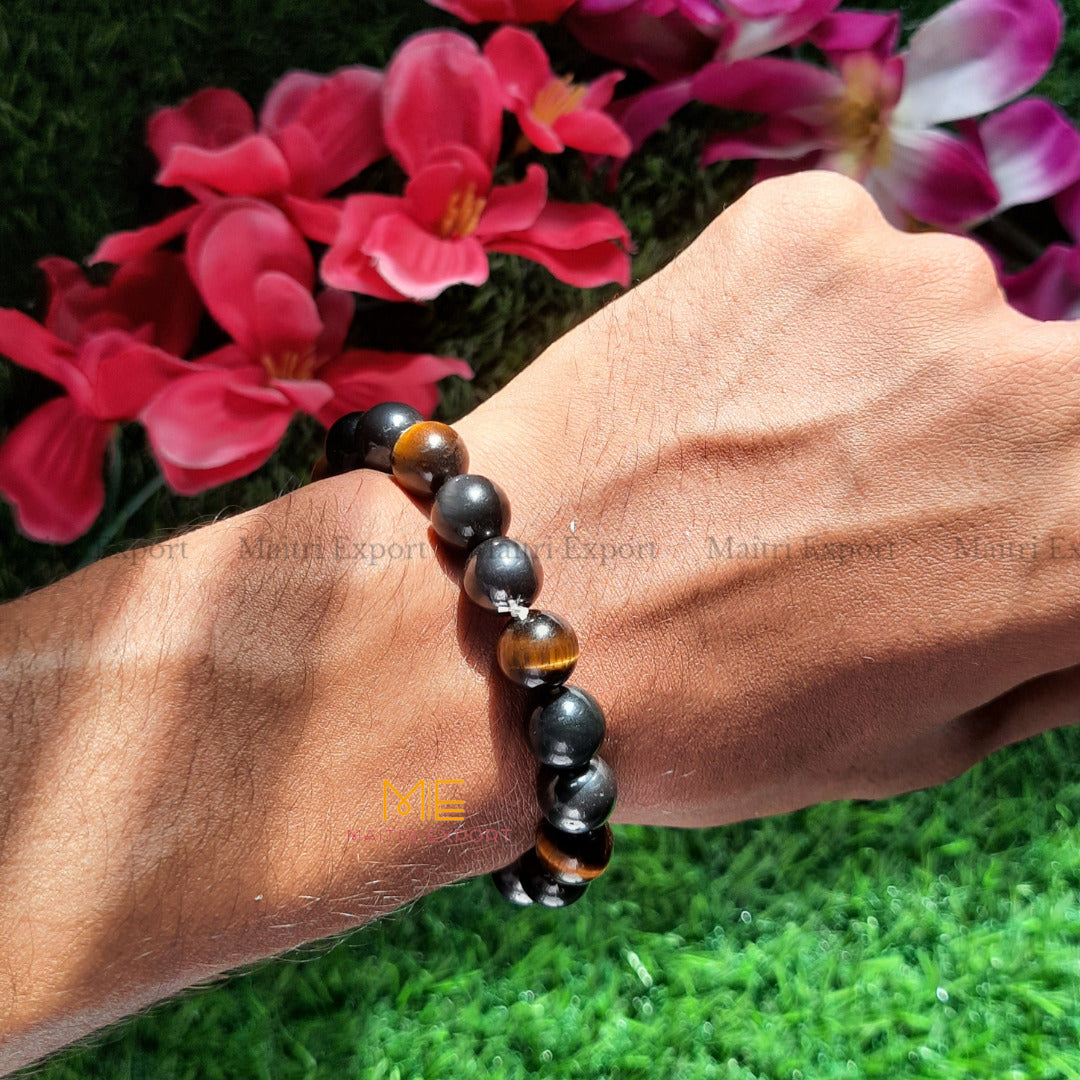 Triple protection bracelet-10 mm-Maitri Export | Crystals Store