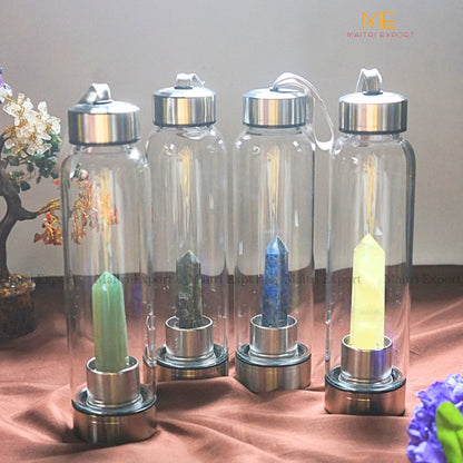 Natural Healing Stone Wand Crystal Infused Elixir Bottle-Maitri Export | Crystals Store