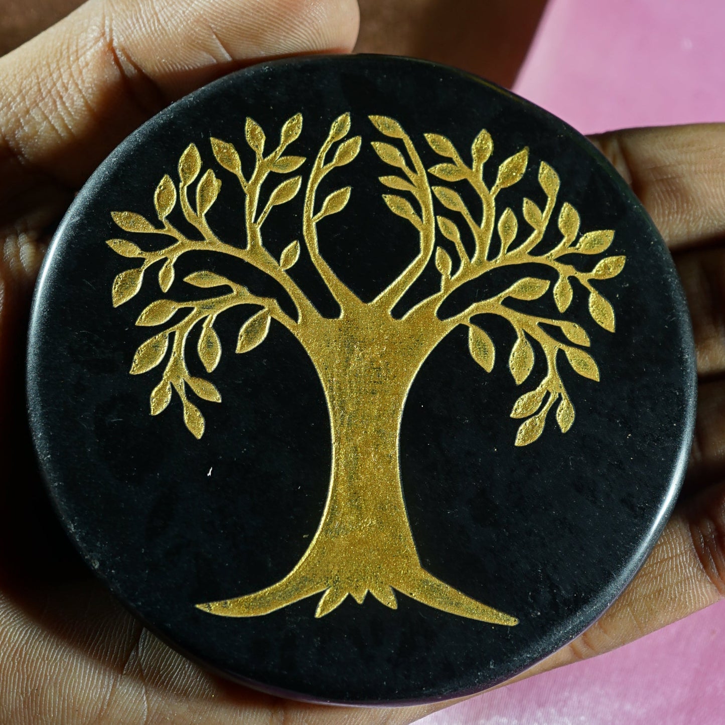 Black 3 Inch Carving Plate