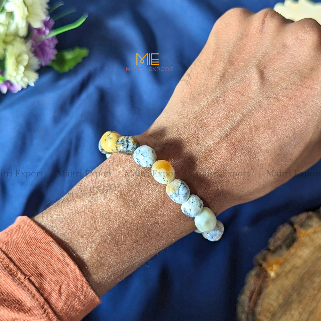 Small Tumble Crystal Beads Bracelet-Maitri Export | Crystals Store