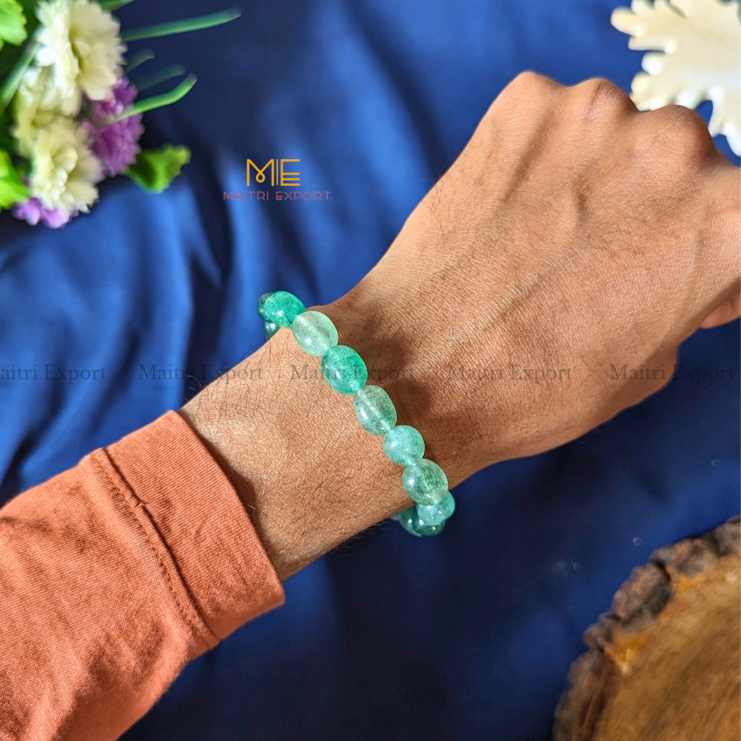 Small Tumble Crystal Beads Bracelet-Maitri Export | Crystals Store