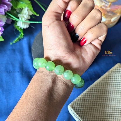 Natural Crystal Healing Stone 12mm Bracelet-Maitri Export | Crystals Store