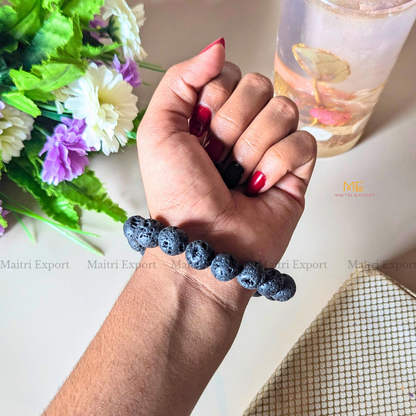 Natural Crystal Healing Stone 12mm Bracelet-Maitri Export | Crystals Store