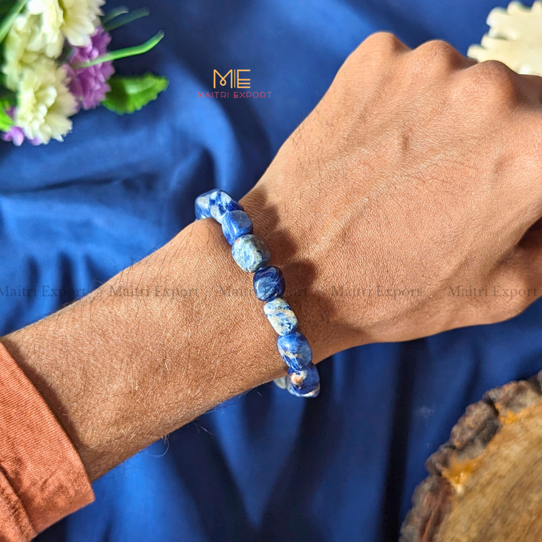 Small Tumble Crystal Beads Bracelet-Maitri Export | Crystals Store