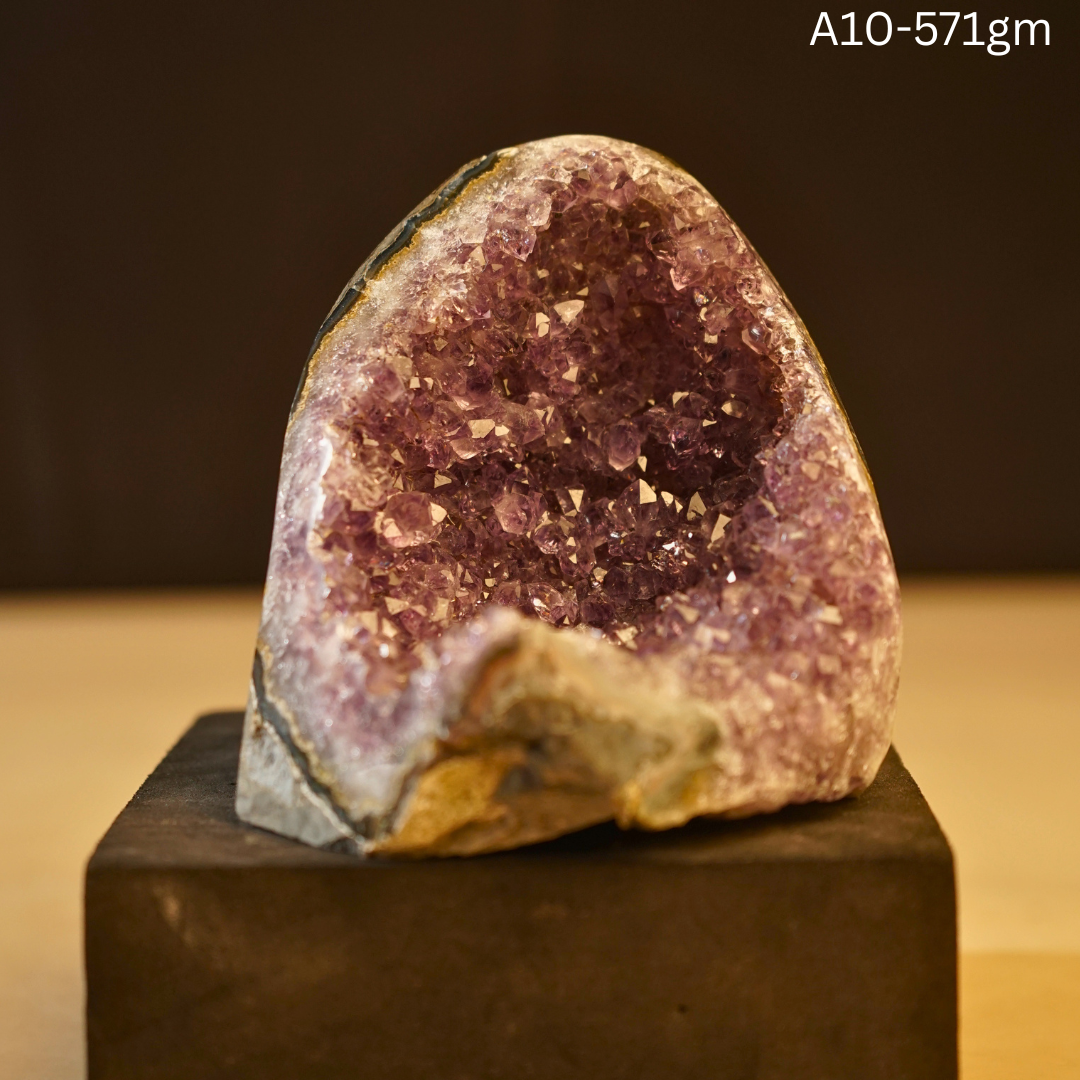Amethyst Geode-10 - 571 gm-Maitri Export | Crystals Store