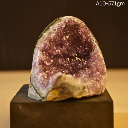 Amethyst Geode-10 - 571 gm-Maitri Export | Crystals Store