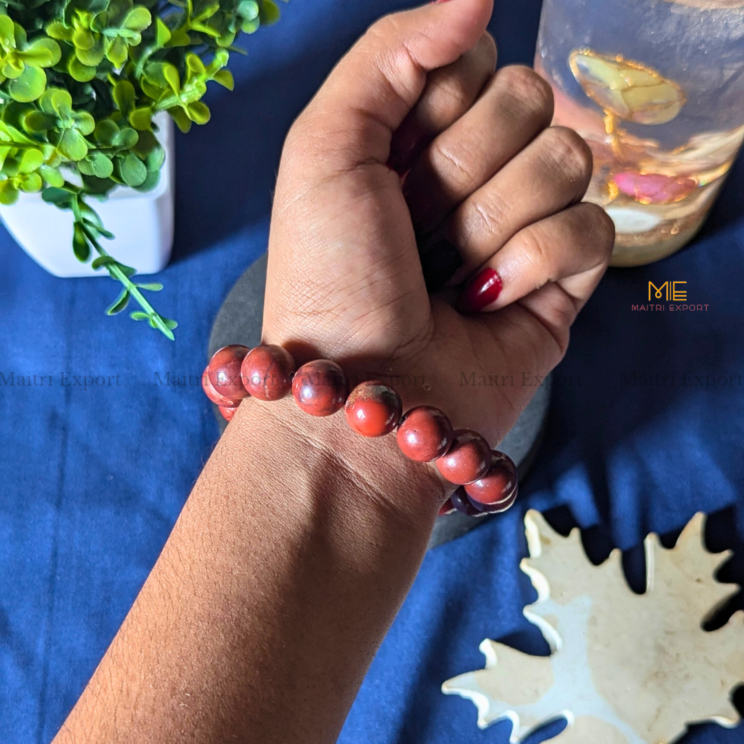 Natural Crystal Healing Stone 12mm Bracelet-Maitri Export | Crystals Store