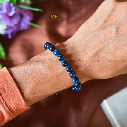 Blue Tiger Eye 8mm Natural Crystal Healing Bracelet-Maitri Export | Crystals Store