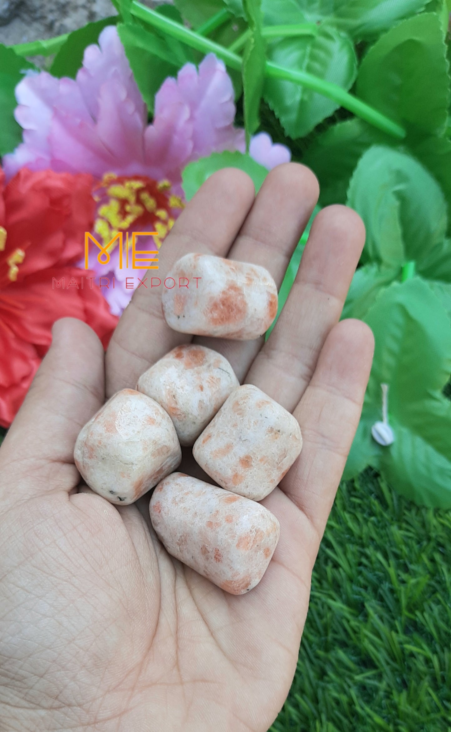 Sunstone Natural Crystal Healing Stone Tumble / Pocket Stone-Maitri Export | Crystals Store