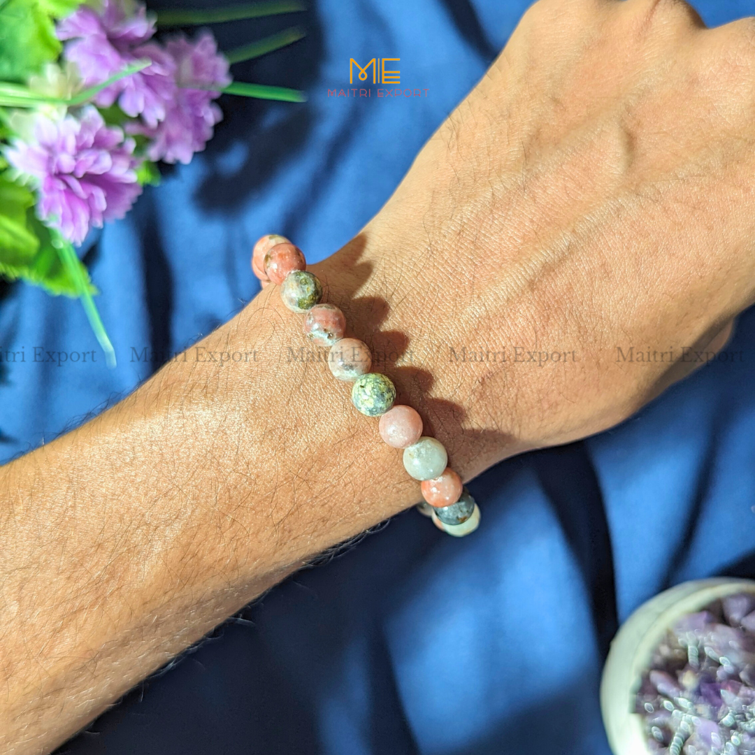 Noodelate 8mm Natural Crystal Healing Bracelet-Maitri Export | Crystals Store