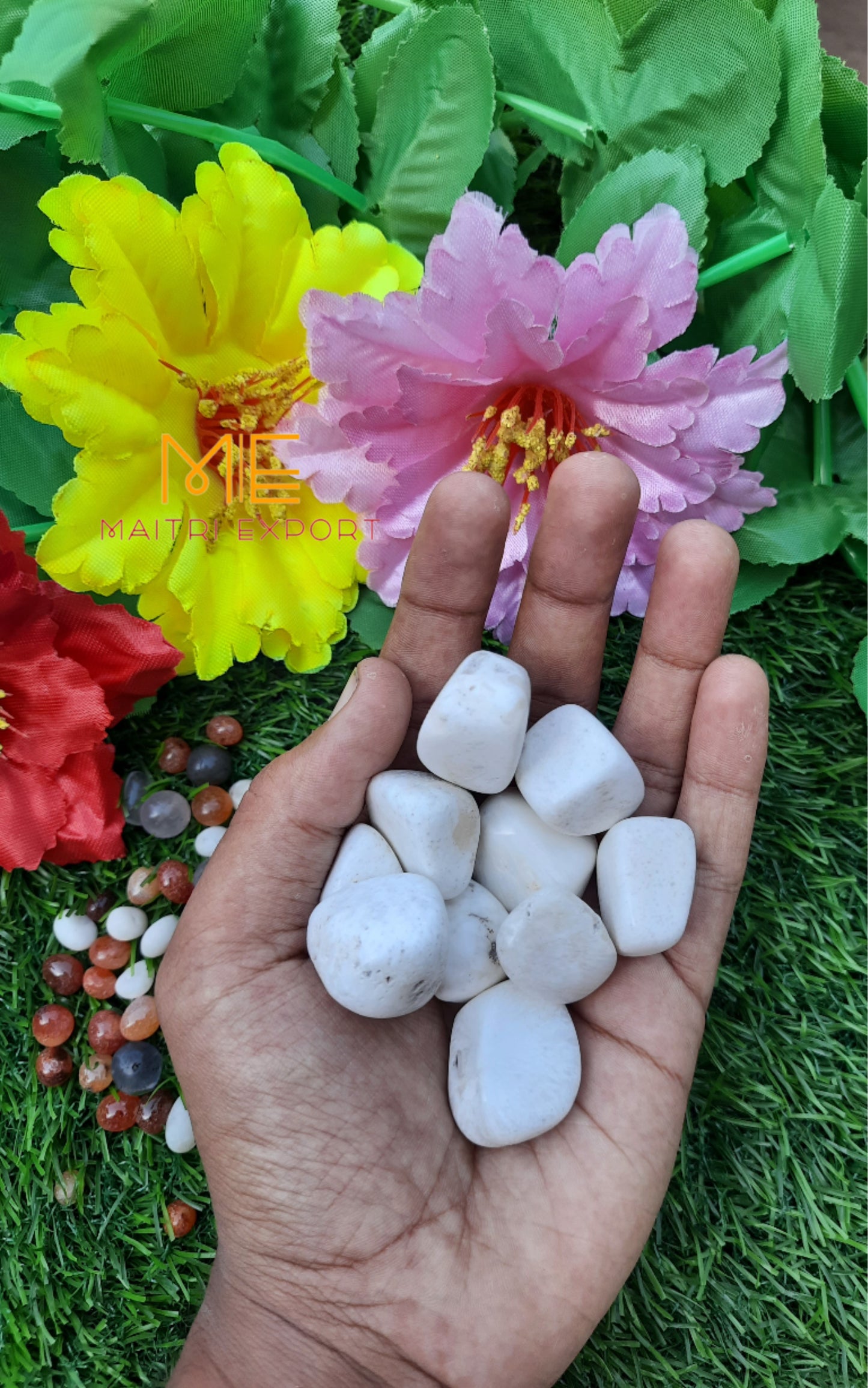 Scolecite Natural Crystal Healing Stone Tumble / Pocket Stone-Maitri Export | Crystals Store